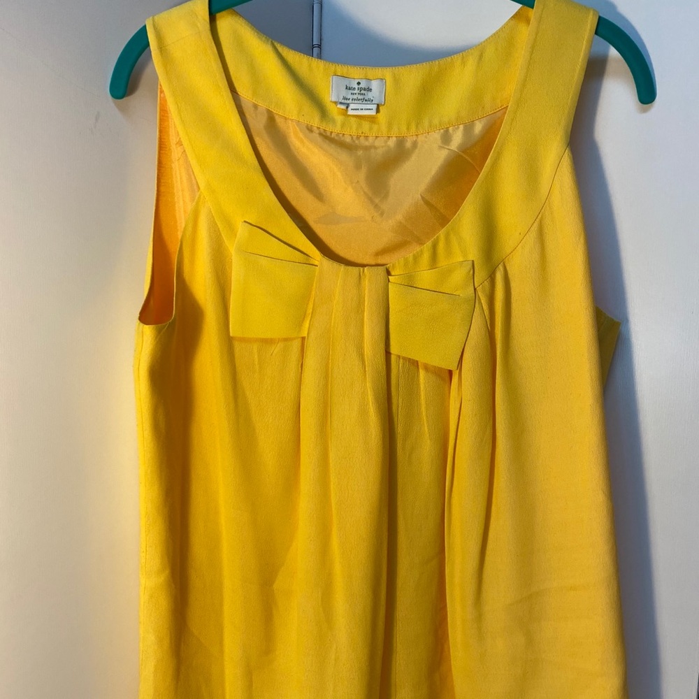Kate spade yellow bow top